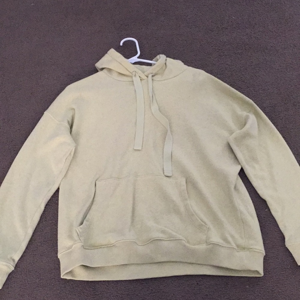 yellow hoodie
